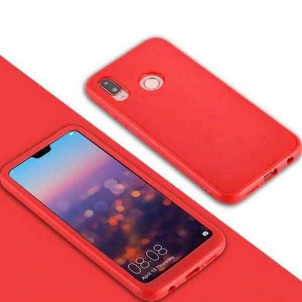 Smartuj 360° oboustranný kryt na Huawei P9 - 3 barvy Barva: Červená