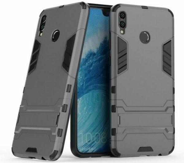 Smartuj Army pevný zadní kryt se stojánkem pro Honor 8X PZK29 Barva: Šedá