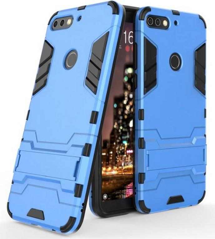 Smartuj Army pevný zadní kryt se stojánkem pro Huawei Y7 Prime 2018 PZK26 Barva: Modrá 1 Smartuj Army pevný zadní kryt se stojánkem pro Huawei Y7 Prime 2018 PZK26 Barva: Modrá