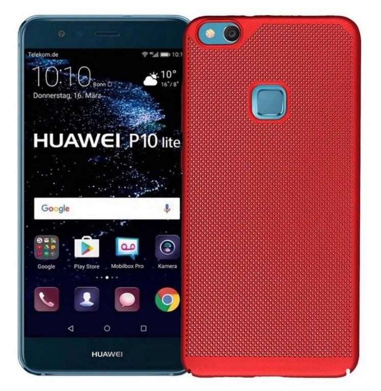 Smartuj Pevný tenky ochranný kryt pro Huawei P10 Lite PZK81 Barva: Červená 1 Smartuj Pevný tenky ochranný kryt pro Huawei P10 Lite PZK81 Barva: Červená