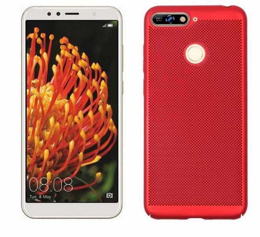 Smartuj Pevný tenky ochranný kryt pro Huawei Y6 Prime 2018 PZK87 Barva: Červená 1 Smartuj Pevný tenky ochranný kryt pro Huawei Y6 Prime 2018 PZK87 Barva: Červená