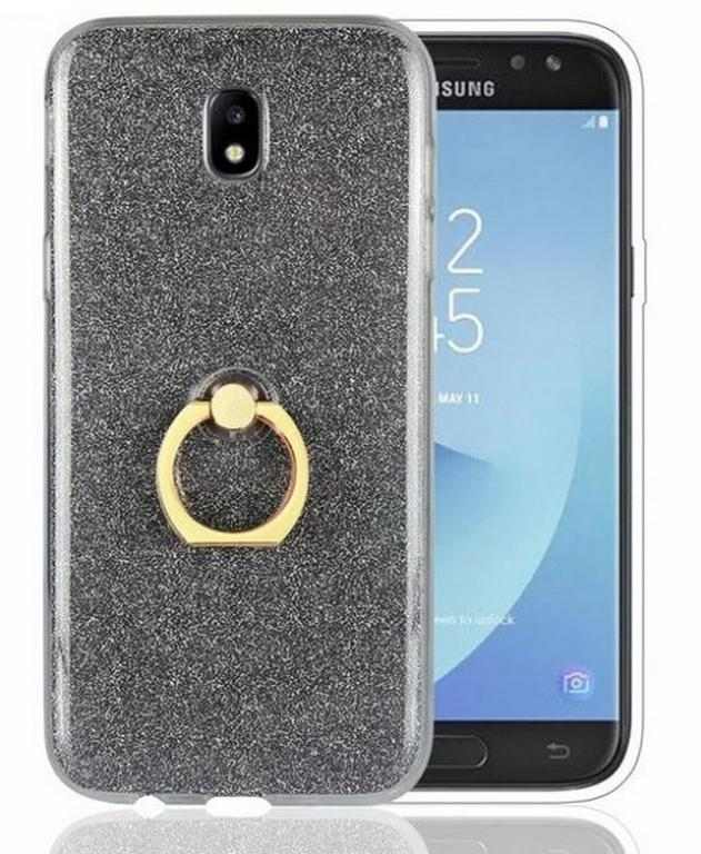 Smartuj Silikonový lesklý zadní kryt pro Samsung J5- 2017 se stojánkem PZK18 Barva: Šedá 1 Smartuj Silikonový lesklý zadní kryt pro Samsung J5- 2017 se stojánkem PZK18 Barva: Šedá