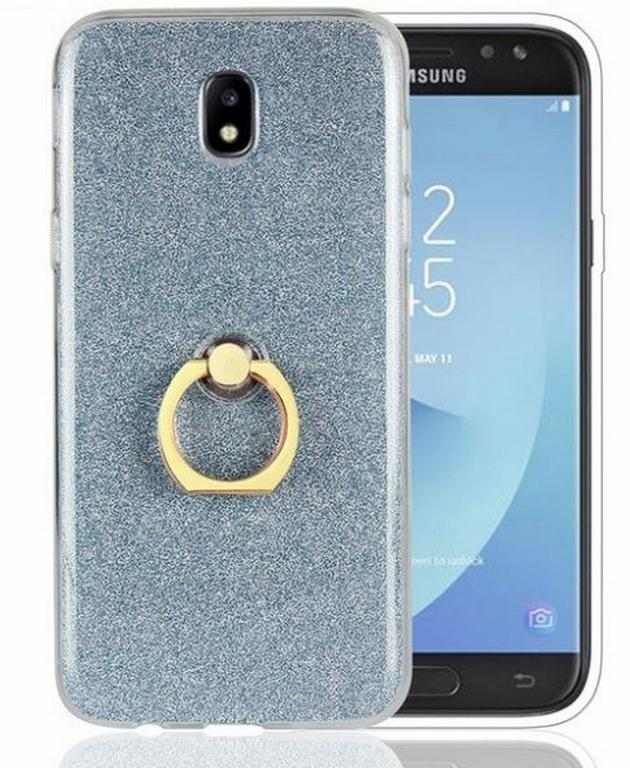 Smartuj Silikonový lesklý zadní kryt pro Samsung J5- 2017 se stojánkem PZK18 Barva: Modrá 1 Smartuj Silikonový lesklý zadní kryt pro Samsung J5- 2017 se stojánkem PZK18 Barva: Modrá