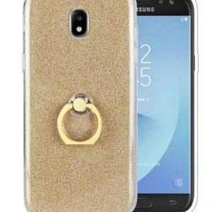 14720 6 silikonovy leskly zadni kryt pro samsung j5 2017 se stojankem pzk18 barva zlata
