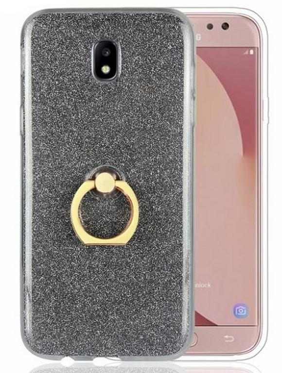 Smartuj Silikonový lesklý zadní kryt pro Samsung J7- 2017 se stojánkem PZK16 Barva: Šedá 1 Smartuj Silikonový lesklý zadní kryt pro Samsung J7- 2017 se stojánkem PZK16 Barva: Šedá