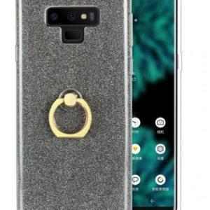 14729 7 silikonovy leskly zadni kryt pro samsung note 9 se stojankem pzk17 barva zlata