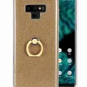 14729 9 silikonovy leskly zadni kryt pro samsung note 9 se stojankem pzk17 barva zlata