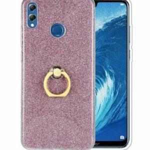 14738 2 silikonovy leskly zadni kryt se stojankem pro honor 8x pzk52 barva seda