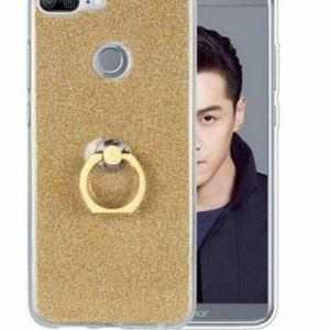 14741 4 silikonovy leskly zadni kryt se stojankem pro honor 9 lite pzk47 barva zlata