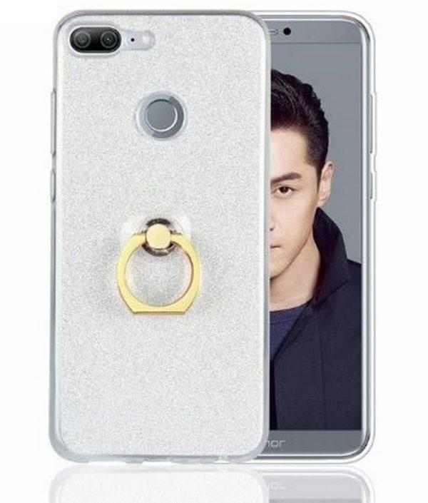 Smartuj Silikonový lesklý zadní kryt se stojánkem pro Honor 9 Lite PZK47 Barva: Bílá