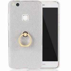 14753 8 silikonovy leskly zadni kryt se stojankem pro huawei p10 lite pzk45 barva zlata