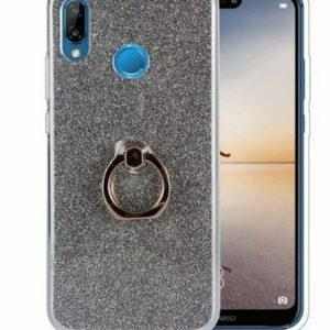14765 1 silikonovy leskly zadni kryt se stojankem pro huawei y5 2018 pzk53 barva seda
