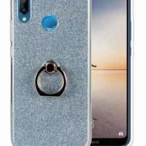 14765 2 silikonovy leskly zadni kryt se stojankem pro huawei y5 2018 pzk53 barva seda
