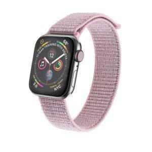 20660 reminek pro apple watch 42mm 44mm hoco wb06 tortuous nylon pink