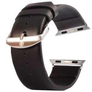 Kožený pásek / řemínek Kakapi pro Apple Watch 38mm černý