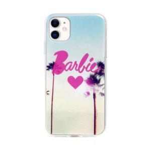 barbie kryt pro apple iphone 11 gumovy palmy a ruzove srdce mtpcbarbie5659
