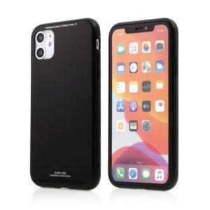 forcell glass kryt pro apple iphone 11 gumovy skleneny cerny 5903396017094