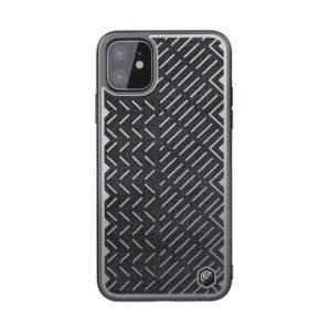 nillkin herringbone kryt pro apple iphone 11 reflexni prvky gumovy latkovy sedy