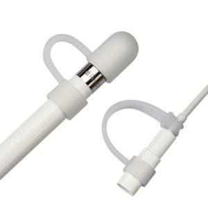 ochrana cepicky krytky apple pencil drzak krytky lightning adapteru silikonove pruhledne