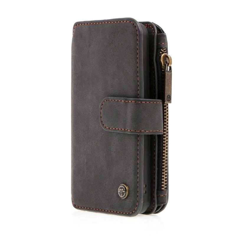 Pouzdro CASEME pro Apple iPhone 5 / 5S / SE - peněženka + odnímatelný kryt na telefon - prostor na doklady - černé 1 Pouzdro CASEME pro Apple iPhone 5 / 5S / SE - peněženka + odnímatelný kryt na telefon - prostor na doklady - černé