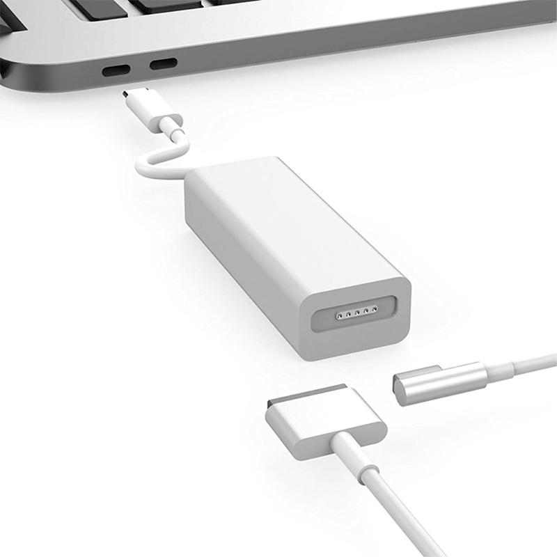 Přepojka / redukce / adaptér USB-C samec na MagSafe 1 / 2 samice - 45 / 60W / 85W - bílá 1 Přepojka / redukce / adaptér USB-C samec na MagSafe 1 / 2 samice - 45 / 60W / 85W - bílá