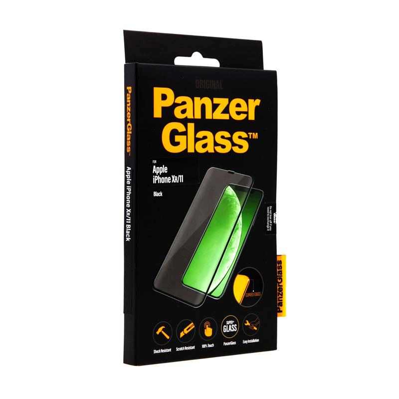 Tvrzené sklo (Tempered Glass) PANZERGLASS pro Apple iPhone Xr / 11 - 3D hrana - černé - 0,4mm; 5422478 1 Tvrzené sklo (Tempered Glass) PANZERGLASS pro Apple iPhone Xr / 11 - 3D hrana - černé - 0,4mm; 5422478