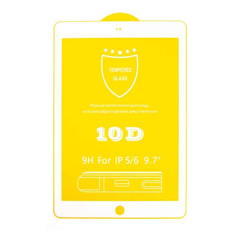 Tvrzené sklo (Tempered Glass) pro Apple iPad Air 1 / 2 / Pro 9,7" / 9,7" (2017-2018) - 2,5D - bílýý rámeček - čiré 1 Tvrzené sklo (Tempered Glass) pro Apple iPad Air 1 / 2 / Pro 9,7" / 9,7" (2017-2018) - 2,5D - bílýý rámeček - čiré