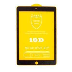 Tvrzené sklo (Tempered Glass) pro Apple iPad Air 1 / 2 / Pro 9,7" / 9,7" (2017-2018) - 2,5D - černý rámeček - čiré