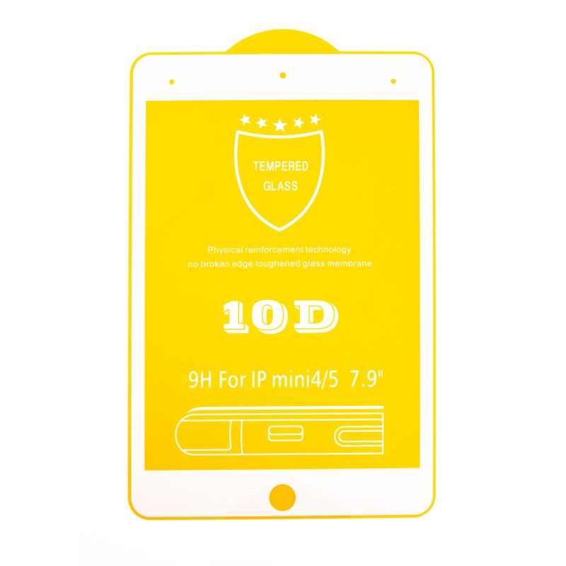 Tvrzené sklo (Tempered Glass) pro Apple iPad mini 4 / 5 - 2,5D okraj - bílý rámeček - čiré 1 Tvrzené sklo (Tempered Glass) pro Apple iPad mini 4 / 5 - 2,5D okraj - bílý rámeček - čiré