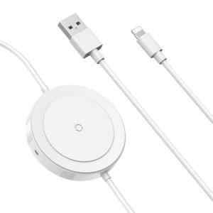 baseus synchronizacni a nabijeci kabel 2v1 lightning qi bezdratova nabijecka 1m bily pb1576z 2