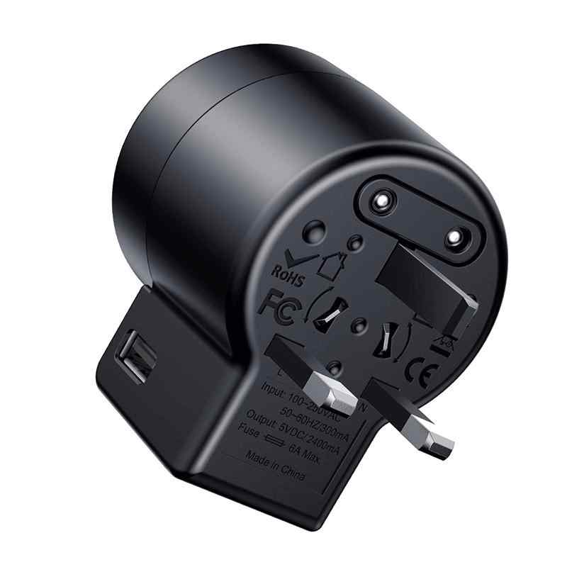 Cestovní adaptér / nabíječka BASEUS - průchozí přepojka EU / UK / US + 2x USB 2,4A - černá; ACCHZ-01 1 Cestovní adaptér / nabíječka BASEUS - průchozí přepojka EU / UK / US + 2x USB 2,4A - černá; ACCHZ-01