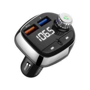 fm transmitter vysilac autonabijecka 2x usb bluetooth 4 1 handsfree led displej cerny