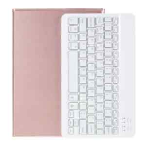 klavesnice bluetooth odnimatelna kryt pouzdro pro apple ipad 10 2 podsvicena rose gold ruzova