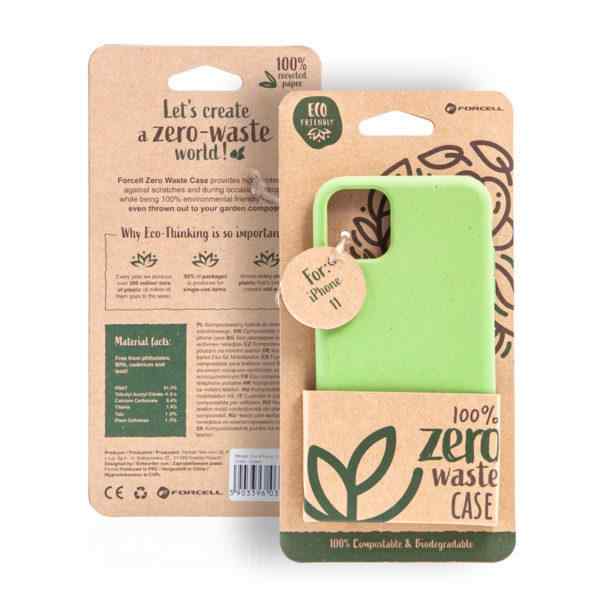 Kryt FORCELL BIO - pro Apple iPhone 11 - Zero Waste kompostovatelný kryt - zelený