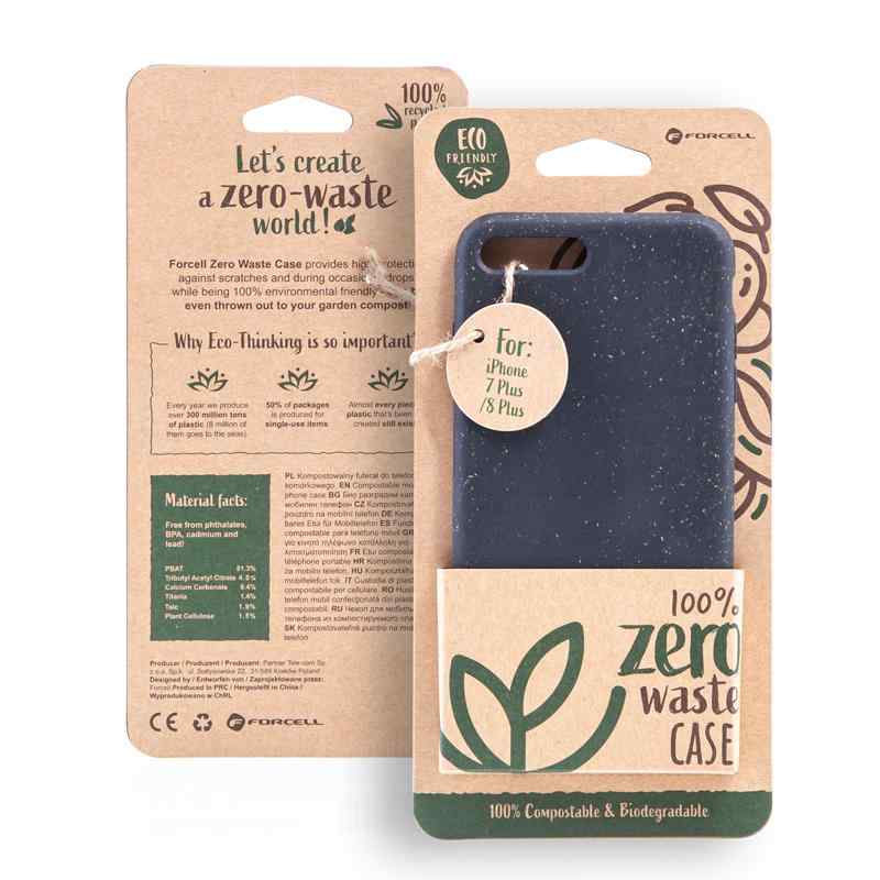 Kryt FORCELL BIO - pro Apple iPhone 7 Plus / 8 Plus - Zero Waste kompostovatelný kryt - černý 1 Kryt FORCELL BIO - pro Apple iPhone 7 Plus / 8 Plus - Zero Waste kompostovatelný kryt - černý