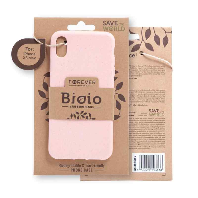 Kryt FOREVER BIOIO - pro Apple iPhone Xs Max - Zero Waste kompostovatelný kryt - růžový 1 Kryt FOREVER BIOIO - pro Apple iPhone Xs Max - Zero Waste kompostovatelný kryt - růžový
