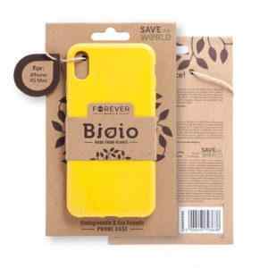 Kryt FOREVER BIOIO - pro Apple iPhone Xs Max - Zero Waste kompostovatelný kryt - žlutý