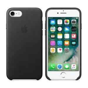 originalni kryt pro apple iphone 7 8 se 2020 kozeny cerny