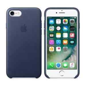 originalni kryt pro apple iphone 7 8 se 2020 kozeny pulnocne modry