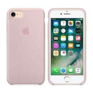 originalni kryt pro apple iphone 7 8 se 2020 silikonovy piskove ruzovy