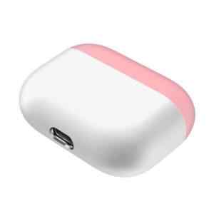 pouzdro obal pro apple airpods pro karbonova textura silikonove ruzove bile