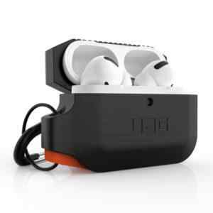 Pouzdro / obal UAG pro Apple AirPods Pro - s karabinou - silikonové - černé / oranžové