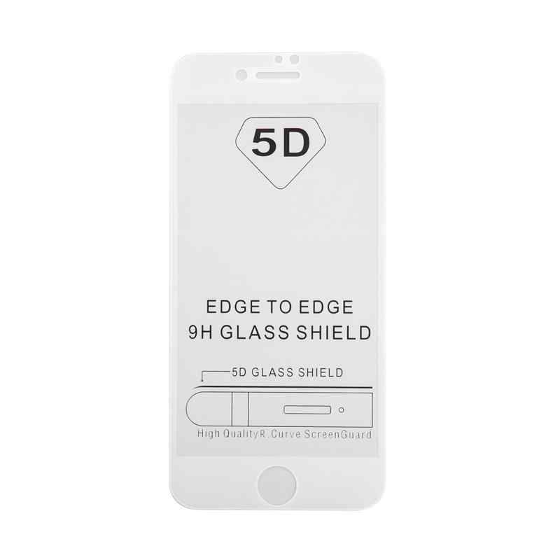 Tvrzené sklo (Tempered Glass) "5D" pro Apple iPhone 7 / 8 - 2,5D - bílý rámeček - čiré - 0,3mm 1 Tvrzené sklo (Tempered Glass) "5D" pro Apple iPhone 7 / 8 - 2,5D - bílý rámeček - čiré - 0,3mm