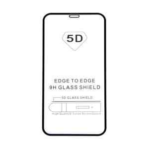 Tvrzené sklo (Tempered Glass) "5D" pro Apple iPhone X / Xs / 11 Pro - 2,5D - černý rámeček - čiré - 0,3mm