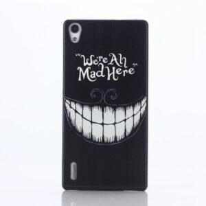 OEM Obal kryt We're All Mad Here pro Huawei Ascend P7 (pouzdro)