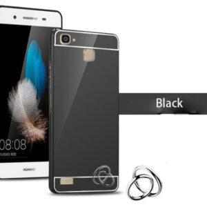 OEM Hliníkový obal kryt pouzdro pro Huawei Ascend P7 - Černý