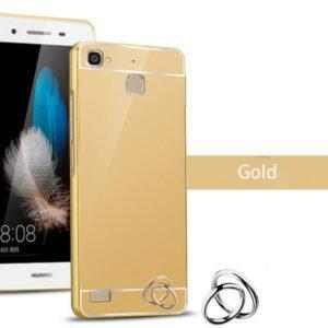 OEM Hliníkový obal kryt pouzdro pro Huawei Ascend P7 - Zlatý