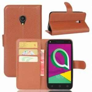 SLEVE Kožené pouzdro CLASSIC pro ALCATEL U5 HD Premium  - Hnědé