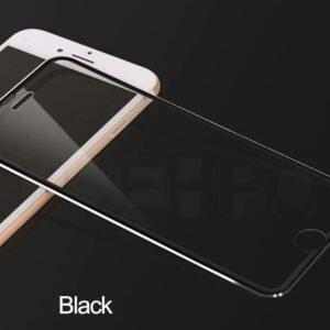 QSEHPO Full-Cover 3D metal tvrzené sklo pro Apple iPhone XS - černé