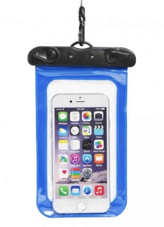 OEM Voděodolné pouzdro na telefon nebo doklady - modré 1 OEM Voděodolné pouzdro na telefon nebo doklady - modré